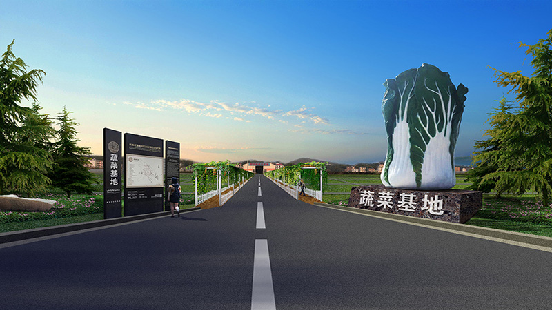 工廠大門綠化設計